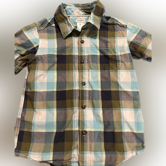 Carter's Other - Carter's Button Down Short Sleeve Shirt Size 6